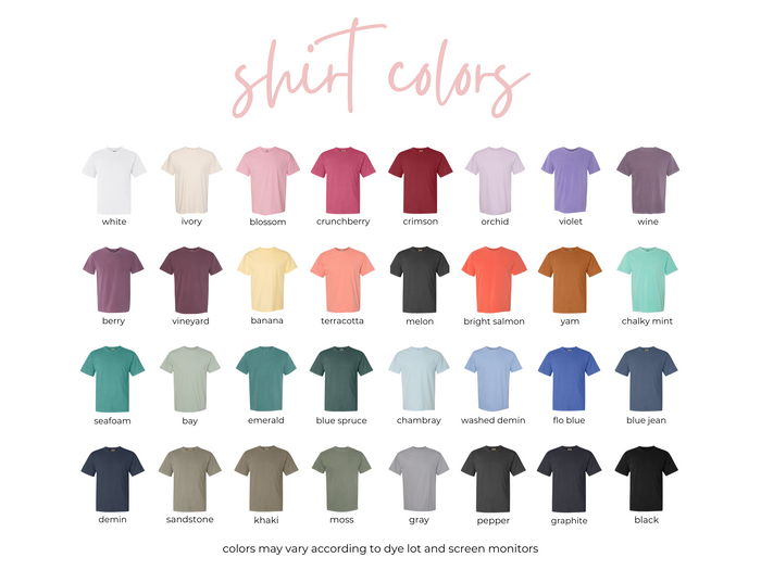 Homebody Comfort Colors Embroidered Tee