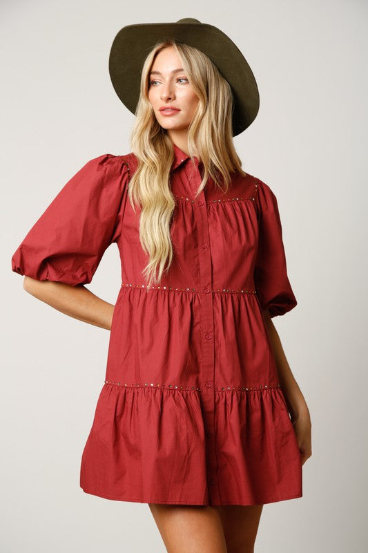 Just In Time Tiered Mini Dress