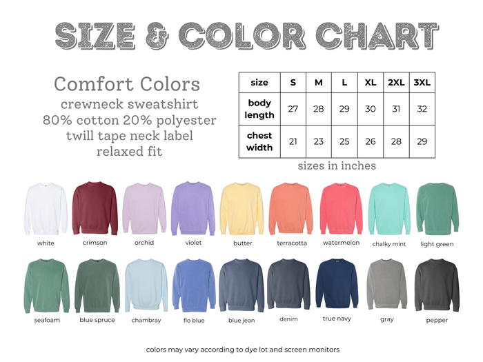 Nurse Embroidered Comfort Colors Pullover