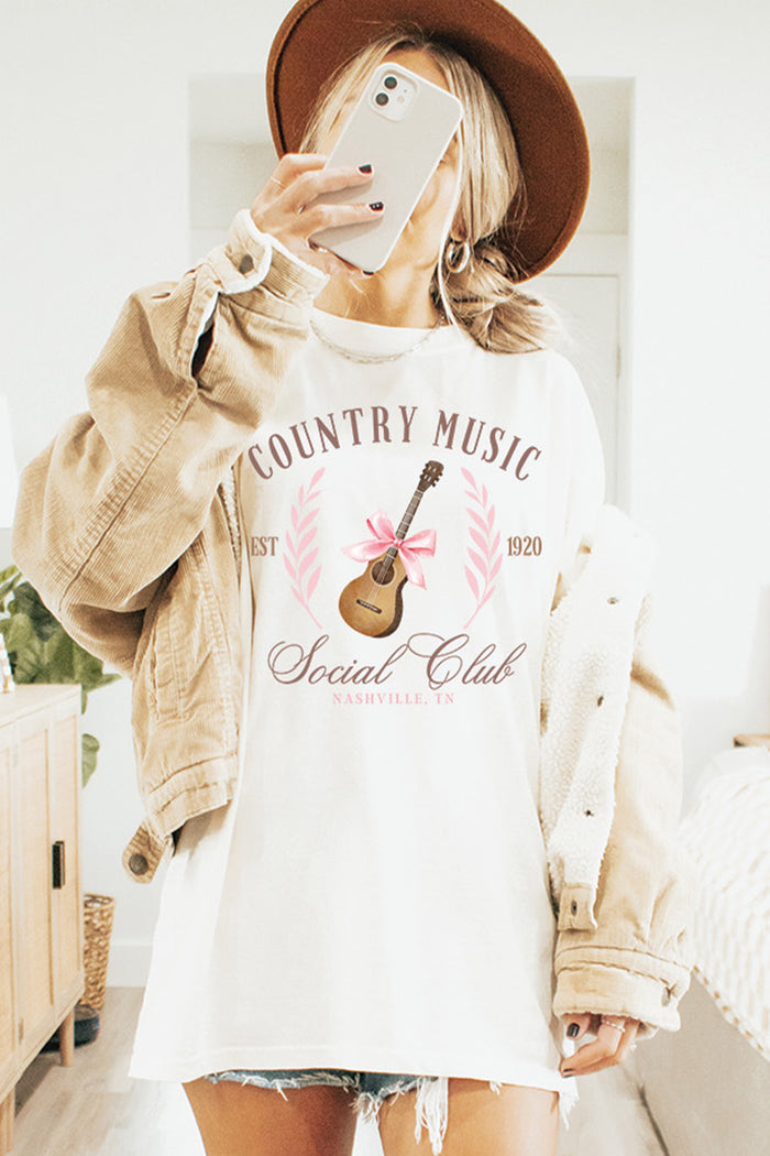 Country Music Social Club Comfort Colors Tee