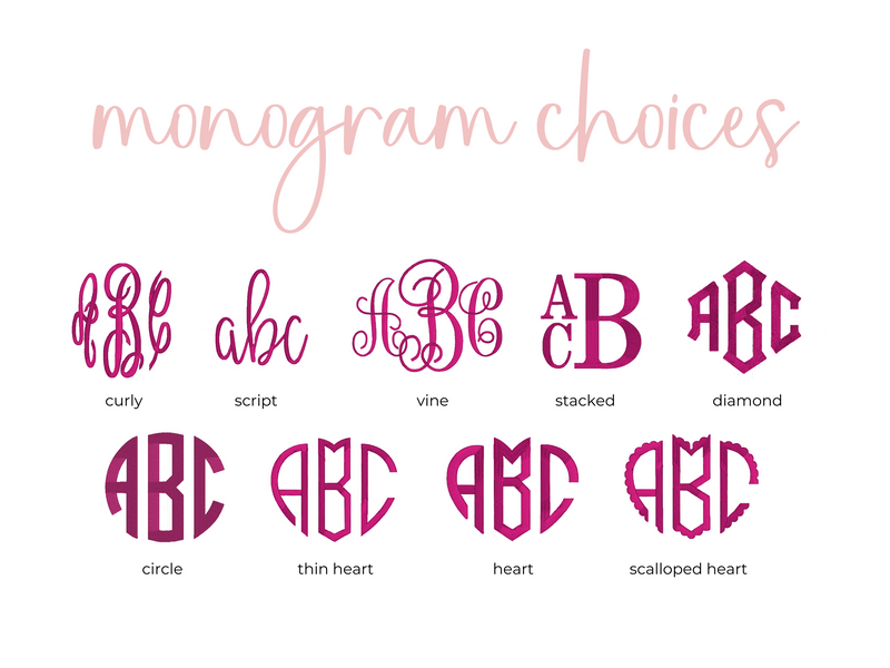 Custom Monogram Embroidered Tee