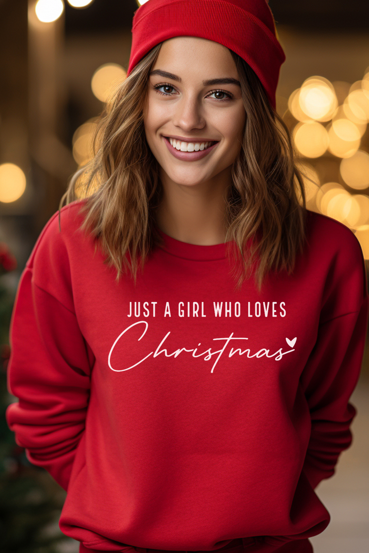 Just A Girl Who Loves Christmas Sweatshirt