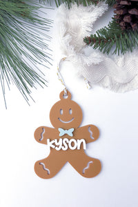 personalized gingerbread man ornament – Christmas tree tag | Buffy + Coco