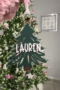 personalized bow ornament video | Buffy + Coco