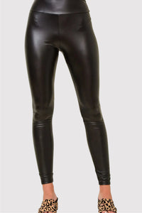 Black Onyx Faux Leather Leggings