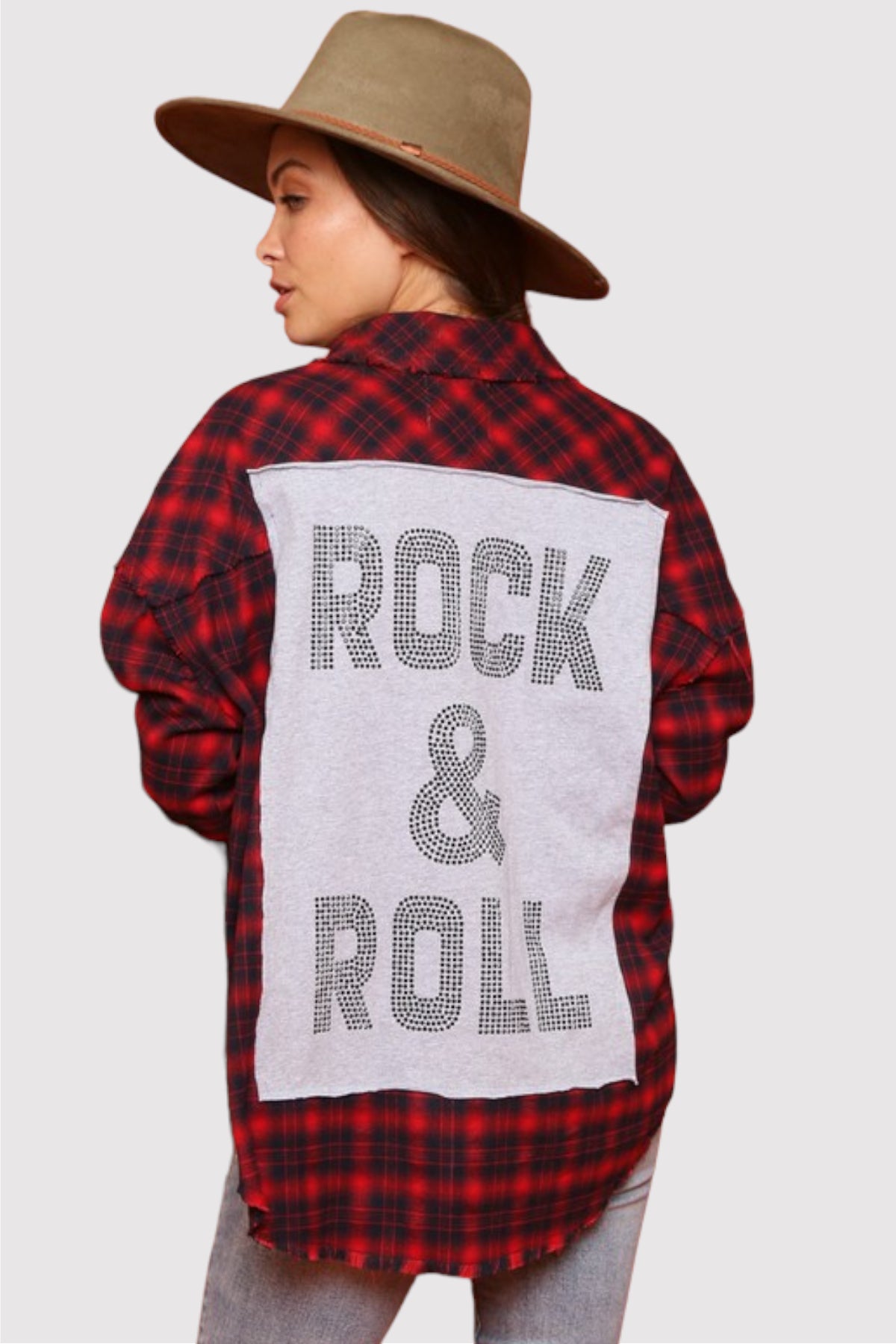 Rock & Roll Buffalo Plaid Button Down Shirt