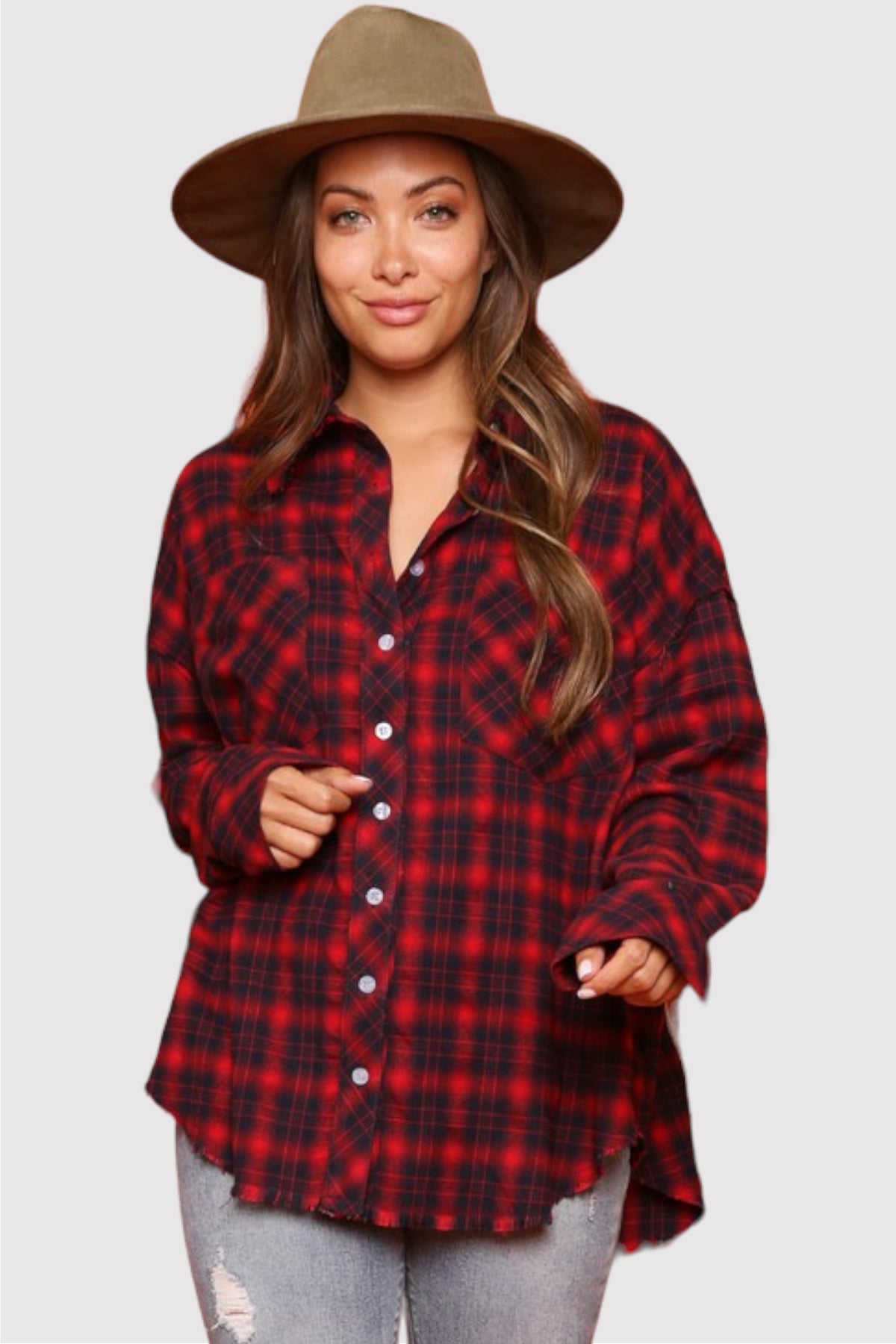 Rock & Roll Buffalo Plaid Button Down Shirt